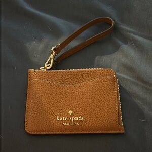 Kate Spade Brown Leather Wristlet